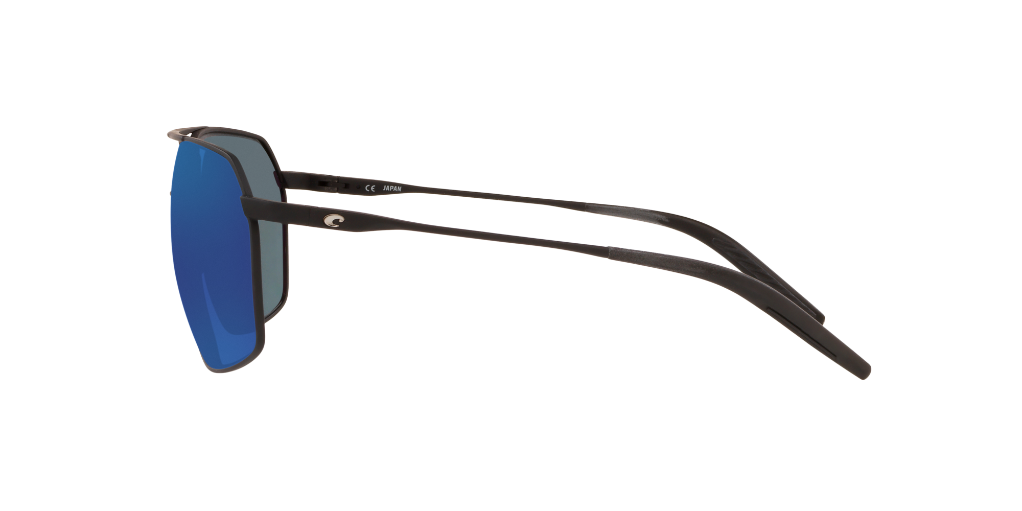 New Costa Del Mar Fishing Sunglasses PILOTHOUSE Matte Black Titanium Sunrise